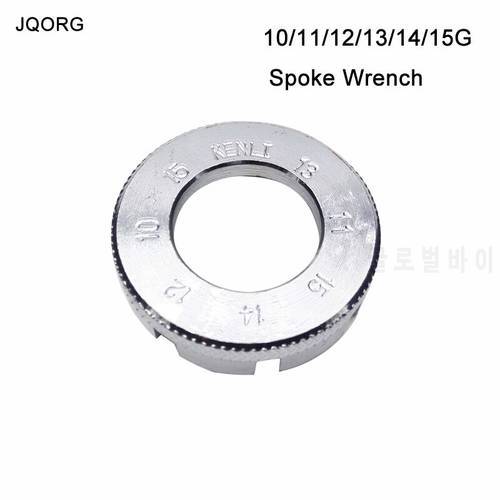 JQORG Spoke Tool Bicycle Spoke Wrench Steel Material Sliver Color 10G/12G/13G/14G/15G Bike Spokes Mutifucntion Spoke&39s Wrench