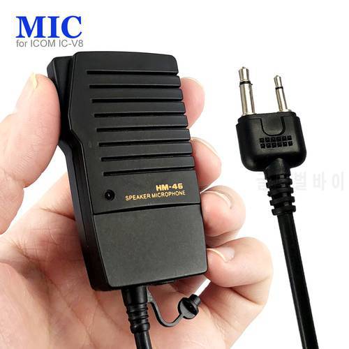 Handheld Speaker Mic for ICOM IC-T2H IC-T7H IC-T90A IC-W32A IC-2GXAT IC-T22A Walkie Talkie Two Way Radio HM-46 Microphone