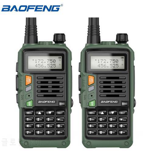 2PCS BaoFeng UV-S9 PLUS Walkie Talkie 10W Powerful CB Radio Transceiver Long Range Portable Two Way Radio set for Travel