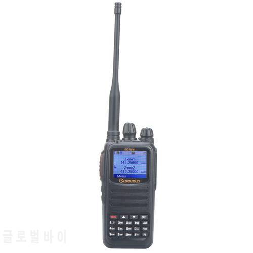 WouXun Walkie Talkie DMR Digital Recording UHF VHF Dual Band digital and Analogue FM Portable Two way radio with 2600mAh Battery