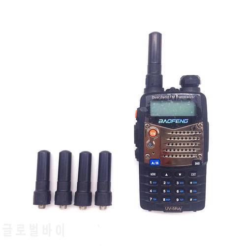 5pcs/lot Mini Soft SMA-F walkie talkie baofeng uv5r 888 s two way radio antenne pollice S802 antenna SMA femmina antenna corta