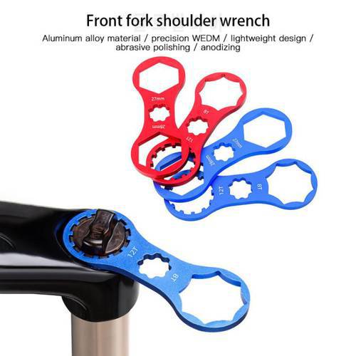 2021 Mountain Bike Front Fork Shoulder Wrench Bicycle Front Fork Repair Tool Multifunctional Three-in-One Front Fork Wrench