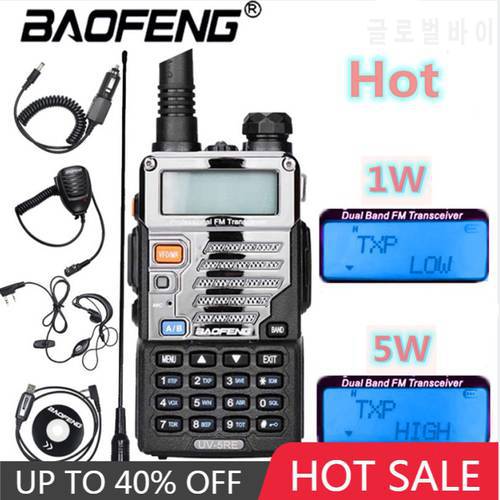 Baofeng UV-5RE UV5RE 5W 8W Walkie Talkie Dual Band Two Way Cb Ham Radio U/VHF Transceiver Scanner UV5R UV-5R for Police