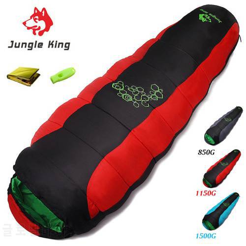 Jungle King CY0901 Outdoor Camping 4 Kinds of Thick Padded Four-hole Cotton Sleeping Bag Special for Hiking Camping Mommy Bag