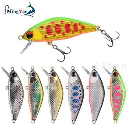 1pcs Japan Design High Quality Hard Fishing Lure Pesca Issen 45mm 4g Sinking Stream Bait for Trout Pike Perch Bass