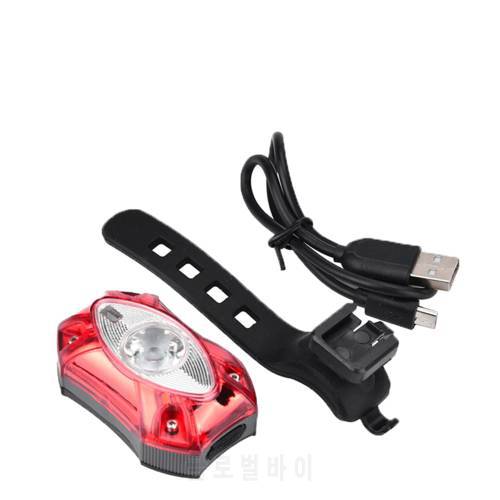 Raypal Bike Light 3W USB Rechargeable Rear Tail Lamp Taillight Rain Waterproof Bright LED Safety Cycling Bicycle Light
