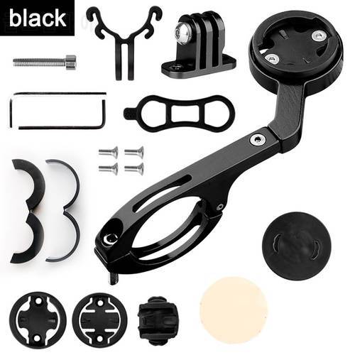 Cycling Bike Computers Mount Gopro Combo Mount Bicycle Handlebar Sports Action Camera Out Front Holder for Garmin/Bryton/IGS