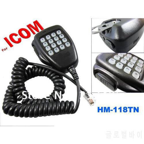 Free Shipping Remote Control DTMF Microphone HM-118TN for Icom Mobile Transceiver IC-2200H IC-V8000 IC-E208 IC-2100H etc