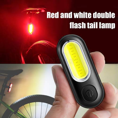 5 Modes Bike Tail Light COB LED Bicycle Lamp USB Rechargeable MTB Rear Lamp Bike Taillight Cycling Safety Helmet Warning Light