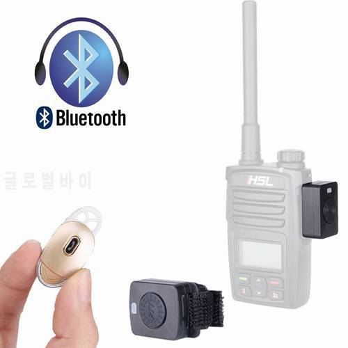 Walkie Talkie Mini Bluetooth Headset K/M Tiny BT Earphone Handheld Small Wireless Headphone For Baofeng 888S UV5R Ksun RETEVIS