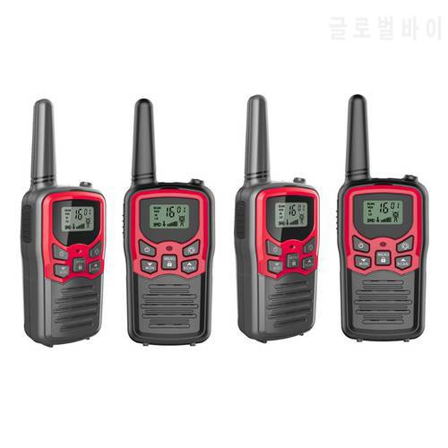 Walkie Talkies for Adults Long Range 4 Pack 2-Way Radios Up to 5 Miles Range in Open Field 22 Channel FRS/GMRS Walkie Ta