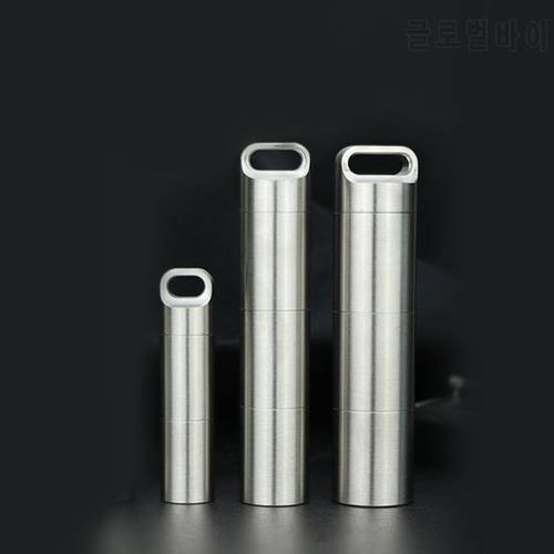Double Layer Stainless Steel Bottle Three Layers Waterproof Medicine Small Big Bottles Outdoor Tool