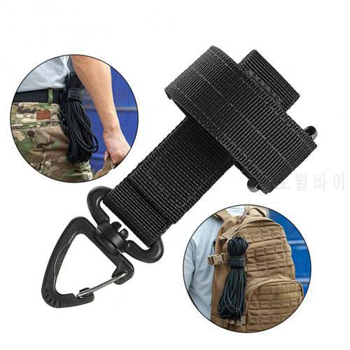 Keychain Storage Buckle Webbing Gloves Rope Holder Military Hook Fixed Rope Tactical Gear Clip Keeper Pouch Belt 캠핑