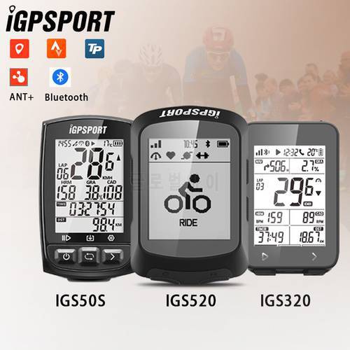 iGPSPORT IGS520 IGS 520 Computer ANT+ Wireless Bike Speedometer Bluetooth GPS route navigation smart notification Odometer