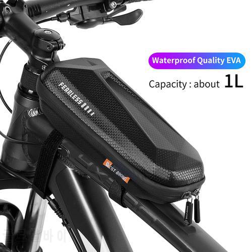 Bicycle Frame Bag Rainproof Bike Bag Saddlebag Bicycle Tube Phone Holder Case Waterproof Cycling Bag Scooter Bag Bike Accessory