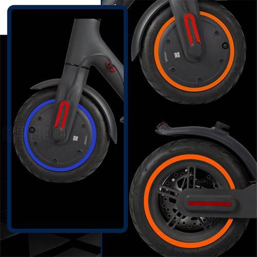 Scooter Wheel Hubs Protective Reflective Sticker For Xiaomi Mijia M365 Pro Electric Scooter For M365 Scooter Parts