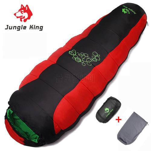 Jungle King CY0901 Thickened Four-hole Cotton Sleeping Bag Outdoor Camping Hiking Camping Can Be Stitched Double Sleeping Bag