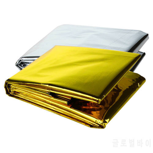Emergency Blanket Outdoor Rescue First Aid Kit Camp Keep Foil Mylar Lifesave Sleeping Bag Thermal Dry Emergent Bags Survive Tool