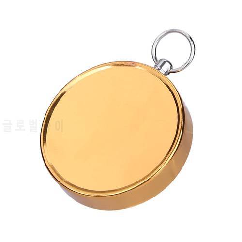 High Quality Camping Hiking Pocket Brass Golden Compass Portable Box and Needle Navigation for Outdoor Activities