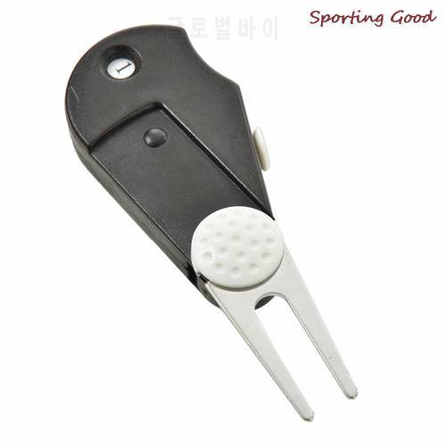 5 In 1 Golf Multi-Function Portable Golf Repair Tool Pitch Brush Mark Green Divot Switchblade Tool