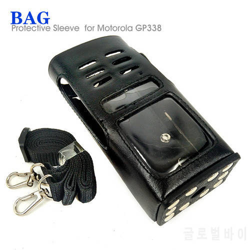 PU Leather Protective Sleeve Bag Case for Motorola GP338 GP360 GP380 HT1250 Walkie Talkie Two Way Radio