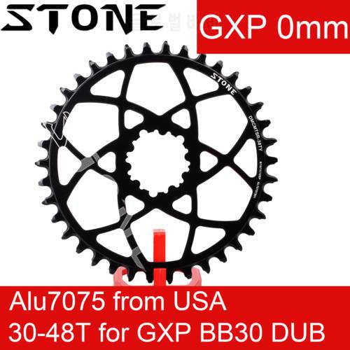 Stone Chainring Round 0mm 0 mm Offset for sram gxp X9 X0 XX1 X1 30t 32 34 36 38 40 42 44 46 48T Bike Chainwheel Tooth Plate dub
