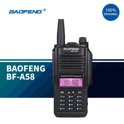 100% Original Baofeng BF-A58 Waterproof Two Way Radio IP67 Long Range marine radio 128CH VHF UHF Dual Band