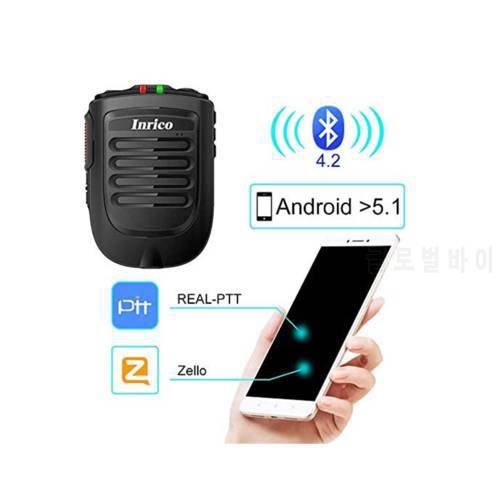 Inrico B01 Zello mini speakers Wireless Microphone PTT Android walkie talkie microphones portable Bluetooth speaker