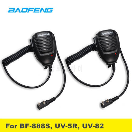Original Baofeng Walkie Talkie Microphone Speaker For Baofeng UV-5R BF-888S 2 Way Radio Communication Accessories PTT Mic