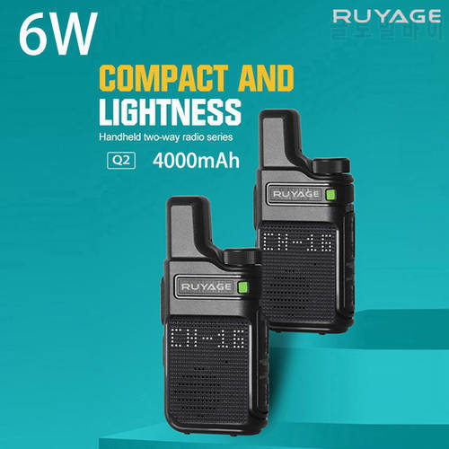 PMR 446 Walkie Talkie Portable Mini Communication Radios Profesional Talkie Walkies Two Way Radio Transceiver Ruyage Q2 Quality
