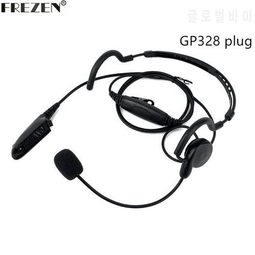 Advanced Unilateral headphone Mic PTT Neckband Earpiece Tactical Headset for Motorola Two Way Radio HT750 HT1250 GP328 GP329 340