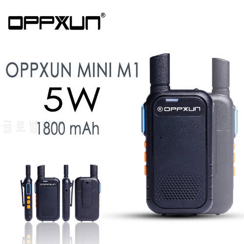 2021 New OPPXUN MINI M1 Walkie Talkie 5W Handheld portable 400-470MHz FM Transceiver UV Two Way Radio