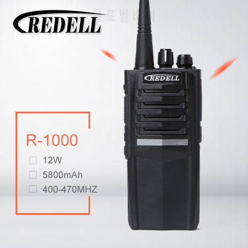 12W Baofeng REDELL Walkie Talkie High Power Woki Toki UHF HF Transceiver Ham CB Amateur Radio Scanner 5800mAh Large Battery