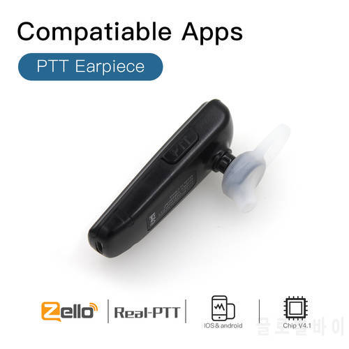 New PTT wireless headset HB680AP Wireless Speaker Microphone earpiece Work With Zello For Android and IOS System