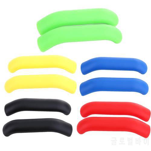 1 Pair Bicycle Brake Handle Cover Bike Brakes Silicone Sleeve Universal Type Brake Lever Protection Covers Cycling Accessories