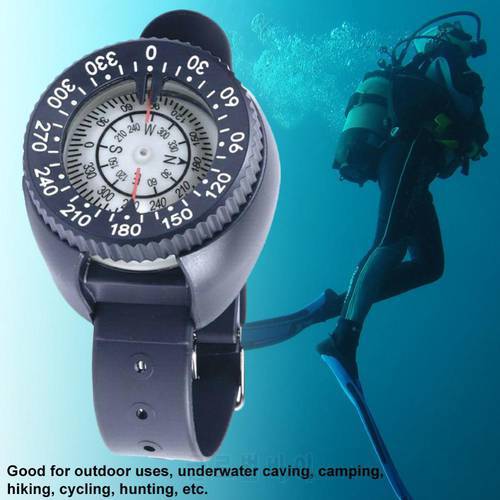 Wrist Watch Style Waterproof Diving Compass Swimming Water Sport Navigation Tool