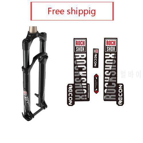 Bicycle Front Fork Decals for Rock Shox RECON MTB Road Bike Cycling Decoration Kit Stickers Vinyl Waterproof Sunscreen Antifade