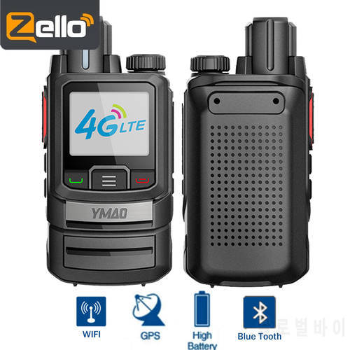 2pcs zello walkie talkie phone 4G Network Radio Handy Long Range 4g Phone WIFI Blue Tooth GPS Two Way Radio Transceiver 100km