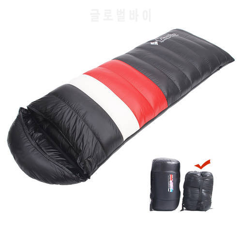 Winter Sleeping Bag For Tourism Thermal Insulation Camping Sleeping Bag Down Sleeping Bags 95% Goose Down Sleeping Bag