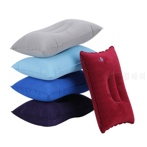 7 Colors Inflatable Travel Folding Neck Pillow Mini Travel Pillow Ultralight Air Inflatable Pillow Sleeping Bag Outdoor Camping