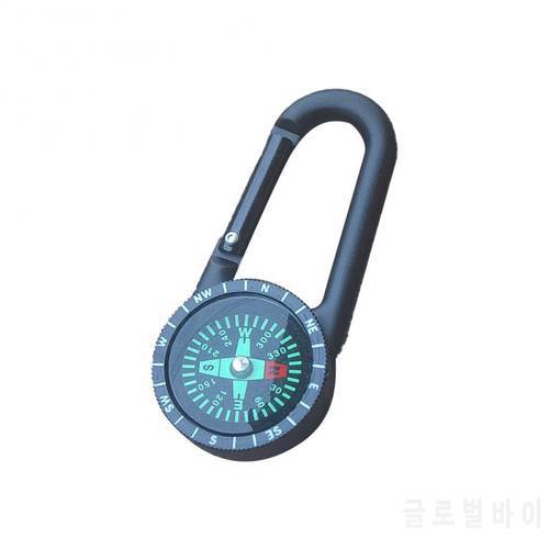 Hiking Metal Carabiner Mini Compass Keychain Portable Compass Camping Hiking High Quality North Needle Outdoor Accessories