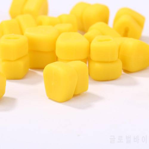 10/30/50pcs Fishing Lures Corn Shapes Carp Fishing Lures Bait Floating Smell Corn Flavor Artificial Baits Pesca Iscas Accessory