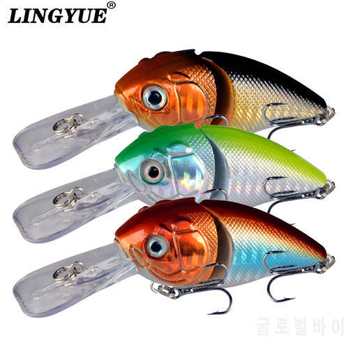 LINGYUE Fat Crankbait Two Joint Wobbler Hard Swimbait Fishing Lure 85mm 14.5g Fishing Minnow Bait Isca Artificial Pike Pesca