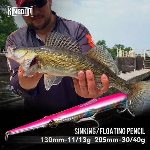 Kingdom Style Needle Fishing Lure Sinking Pencil 205mm 130mm Stickbait Pencil Hard Baits Good Action Wobblers for Fishing Lures
