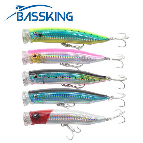 BASSKING Popper Fishing Lure Topwater 150mm 58g Wobbler Artificial Hard Bait for Sea Tuna GT Fishing Lure Strong Temptation Pesc