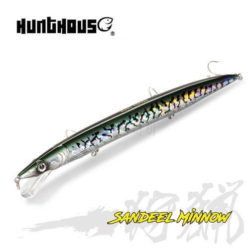 Hunthouse Sandeel jerk Minnow Fishing Lures 143mm 173mm 208mm Long Casting Floating Lure jerkbaits pesca LW402