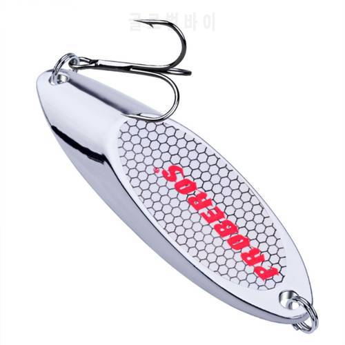 1Pcs/lot High Quality 6 Sizes 3g 7g 10g 14g 18g 21g Sequined Silver Spoon Lure For Fishing Baits Sea Lures Tool Wobblers Spinner
