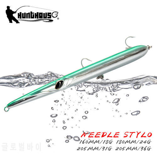 Hunthouse Stylo 210 Lures Stickbaits Needle Pencil Fishing Baits Long Casting Floating 160/180/205mm Artificial Carp
