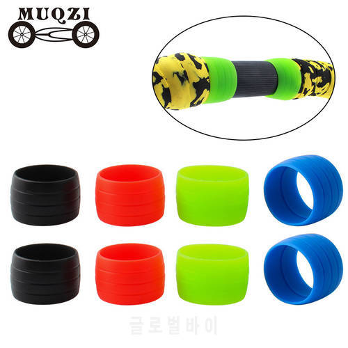 MUQZI 1 Pair Handlebar Tape Plugs Fixed Ring Waterproof Wear Bike Handlebar End Bar Winding Tape Fixing Ring