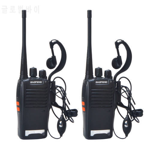 Paired UHF Walkie Talkie Baofeng BF-777S 400-470MHz Portable Two way Radio 2W 16Ch with handsfree and Rechargeable Battery